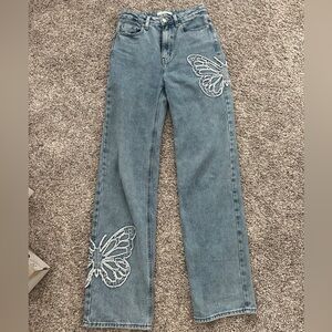 PacSun 90’s Boyfriend Butterfly Jeans Size 25